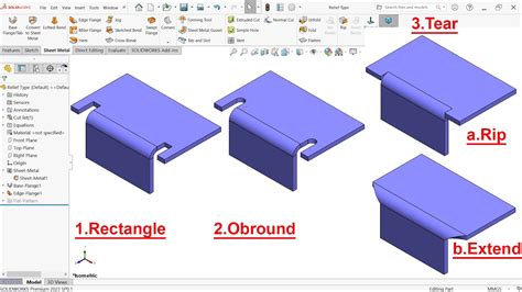 bend relief sheet metal SolidWorks